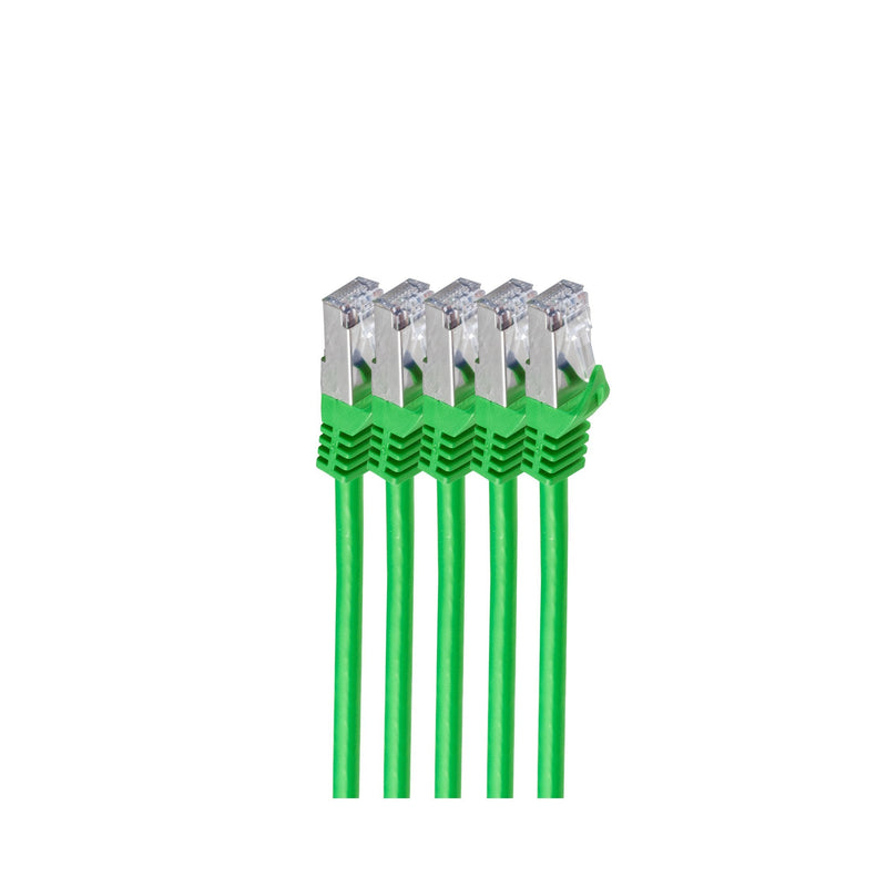 Shiverpeaks RJ45 Network Cable S FTP, CAT.7 VE5, 1M Green