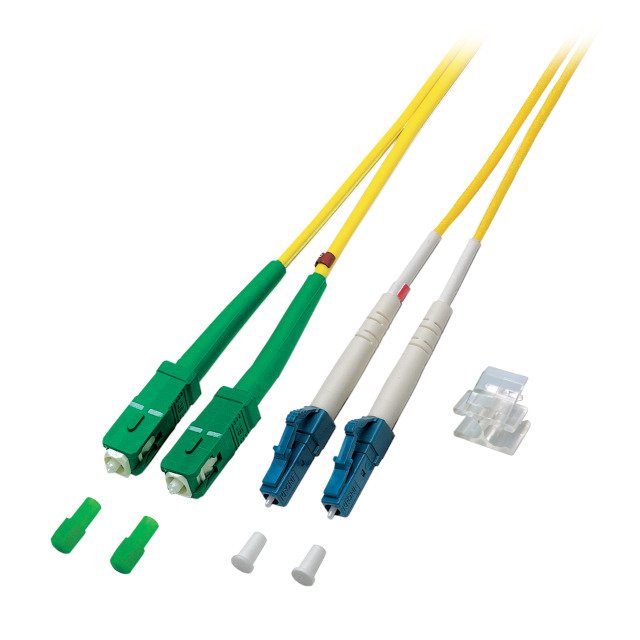 Efb Duplex Network Cable Lc-sc Apc OS2 G652D 2M Lszh 2MM Yellow