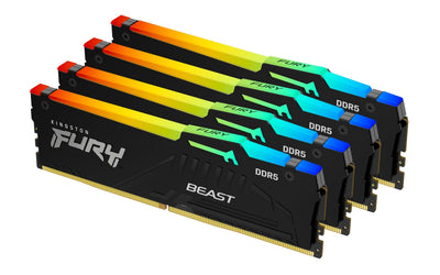 Kingston Memory Fury 128GB DDR5 5200 (4X 32GB) Quad-kit, KF552C40BBAK4-128 — image 1