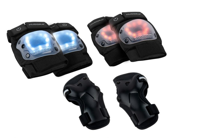 Hudora Protectores LED Black Size S)