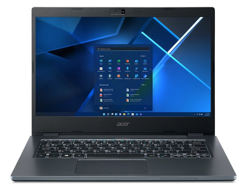 Acer Laptop Travelmate P4 TMP414-51-53QB (14) I5-1135G7 8GB DDR4-SDRAM 512GB SSD (802.11AX) W 10 Pro Blue