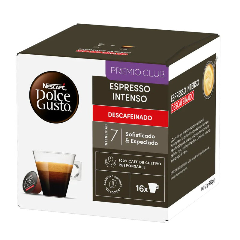 Capsulas Dolce Gusto Espresso Intenso Descafeinado Tripack Nescafe 48 Units (3X16)