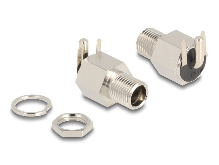 Delock Connector DC 5,5 X 2,1MM Female Angular 20V / 10A