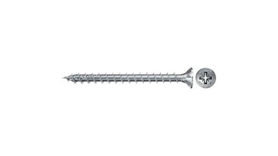 Fischer Screw Aglomerado Powerfast Ii 4,5X16 Cabeza Avellanada Pz 100 Pieces Rosca Complete Galvanizado 670281 — image 1