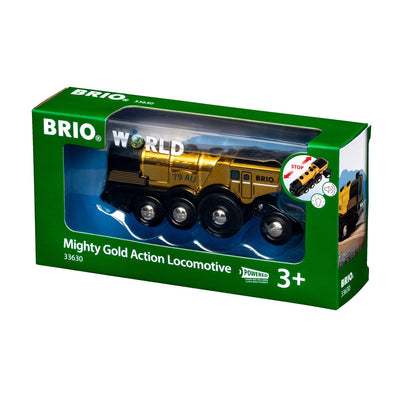Brio World Locomotora Battery World Golden With Light And Sound Vehículo Toy 33630 — image 1