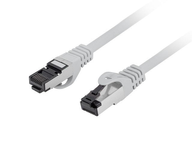 Lanberg Network Cable CAT.8.1 S/FTP Lszh Cu 1M Grey Fluke Passed
