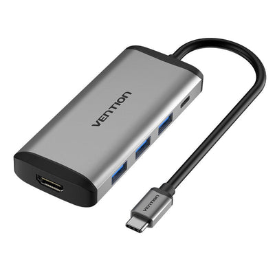 Vention Docking USB Type-c Cnbhb 1x HDMI 3x USB 1x USB Type-c Pd Grey — image 1
