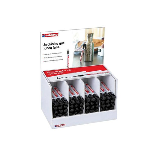 Edding 3000 Expositor With 48 Markers Permanentes - Punta Redonda 1.5MM - Trazo Entre 1.5 And 3MM - Rechargeab — image 1