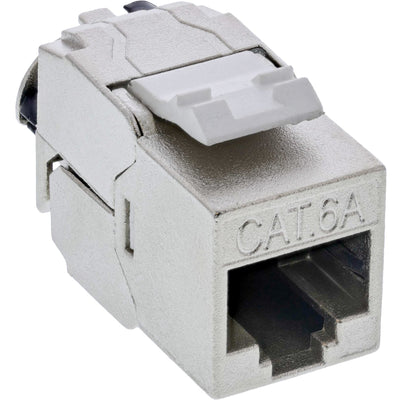 Inline® Keystone RJ45 Jack Slim, Snap-in, CAT.6A, Integrated Cable Tie — image 1