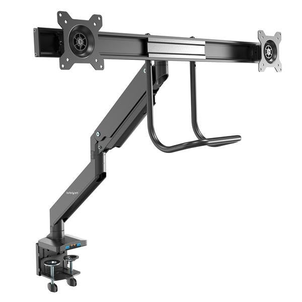 StarTech.com Arm Stand Assembly 2 Monitores VESA 17IN a 32IN 2 Ports USB 3.0 Installation Grommet Or Mordaz
