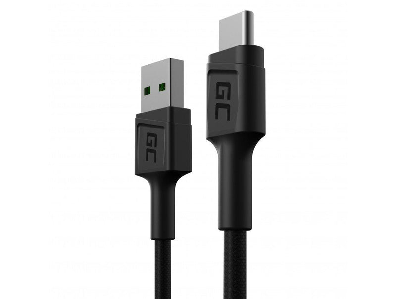 Green Cell KABGC25 USB Cable 0,3M USB a USB C Black