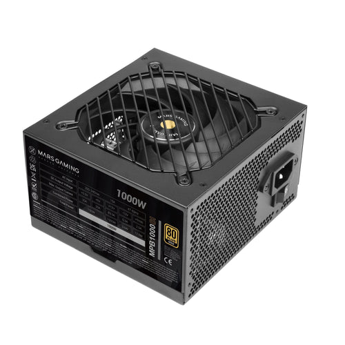 Mars Gaming Power Supply MPB1000SI 1000W 24-PIN ATX Black — image 1