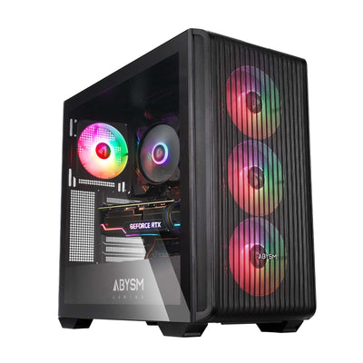 Abysm PC Case Danube Kamp BX300 Black Atx, Itx, microATX - Side Glass Tempered - 3.5 And 2.5 - Usb-a, USB-C An — image 1
