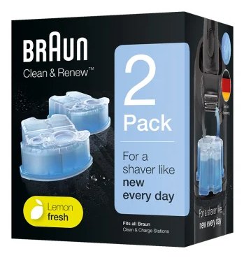 Braun Cartridge Cleaning Clean & Renew Ccr 2 (paquete 2) 4987176176677