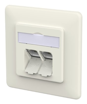 Metz Connect 130D381002-I Socket Power RJ-45 White — image 1