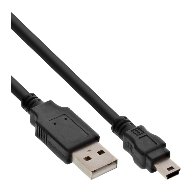 Inline USB 2.0 Cable Type a Male a Mini B Male 5 Pines Black 5M