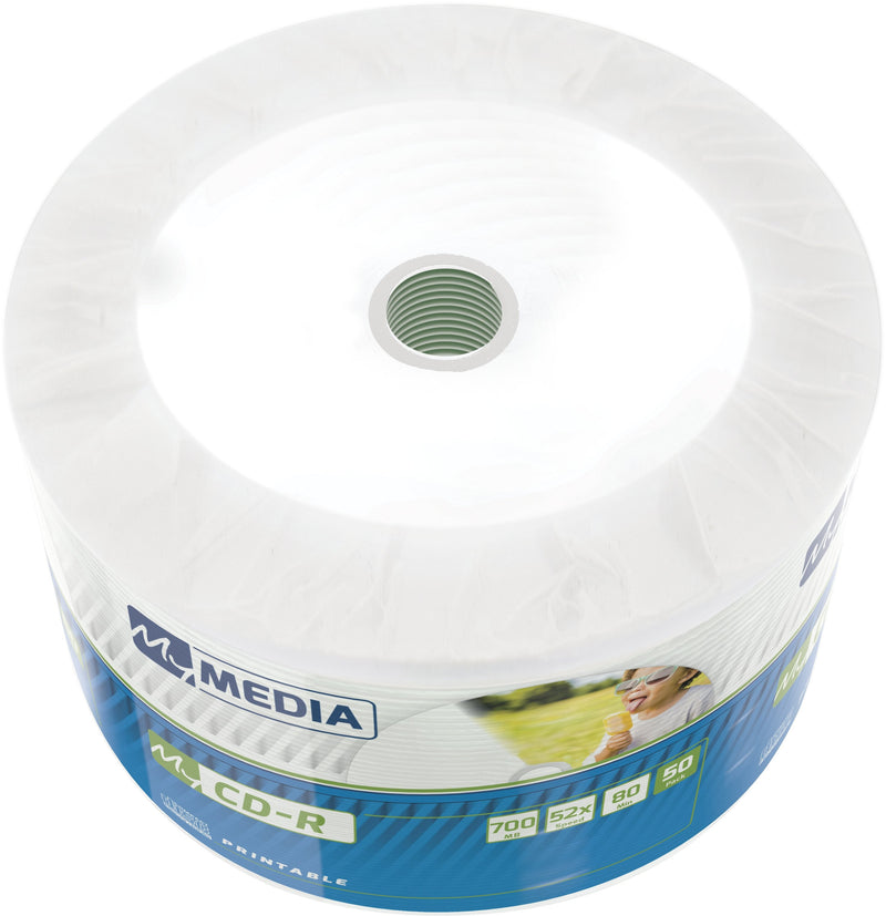 Verbatim Mymedia Cd-r 52X 700MB Wide Printable 50 Pack Wrap