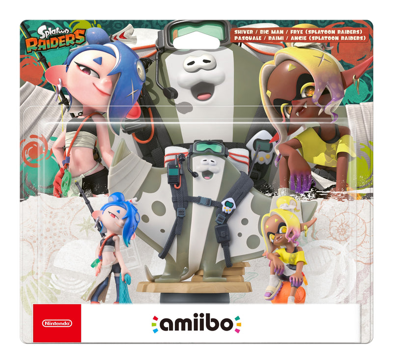 Nintendo Pack Triple Figuras Amiibo Splottoon Raiders: Mako, Muri Y Mantaro (splottoon Raiders) Figura Set 1