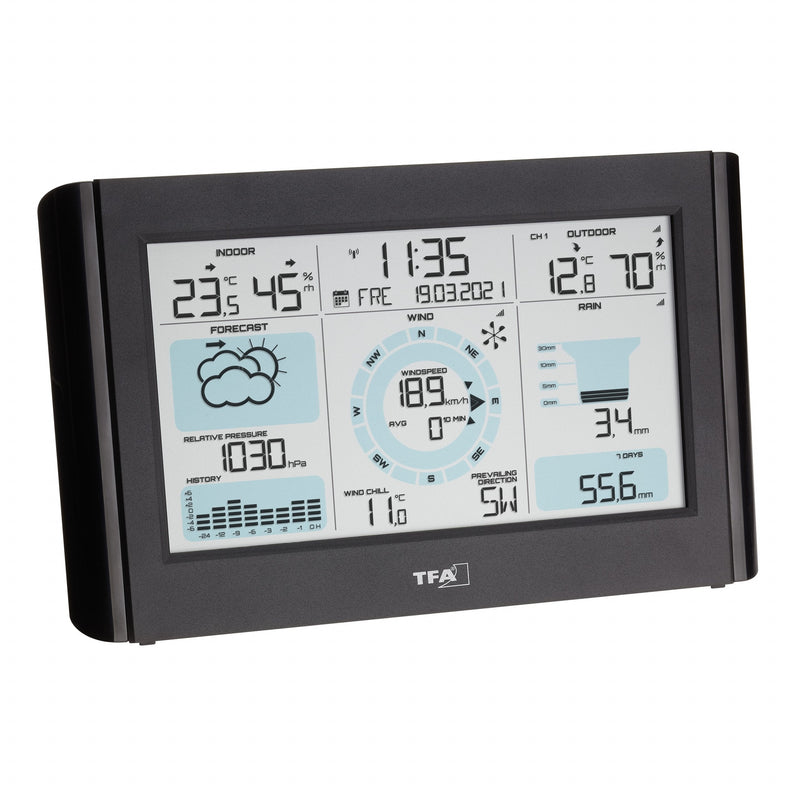 Tfa Estación Meteorológica Wireless With Pluviómetro And Viento Weather Pro 35.1161.01