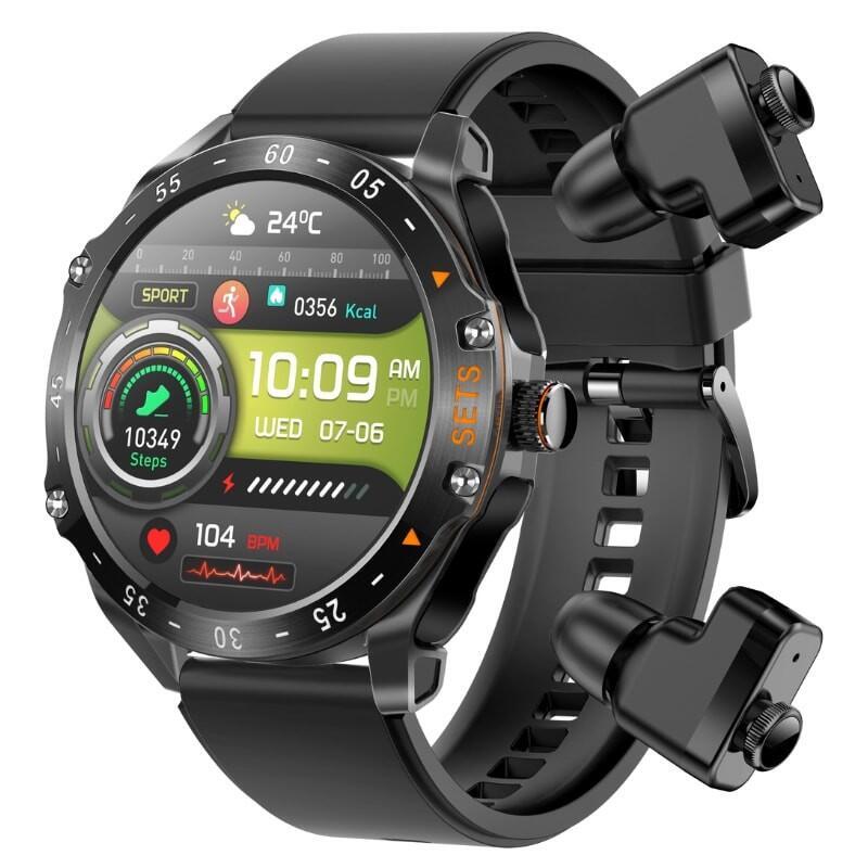 Eigiis T95C Black With Strap Silicone And Headphones
