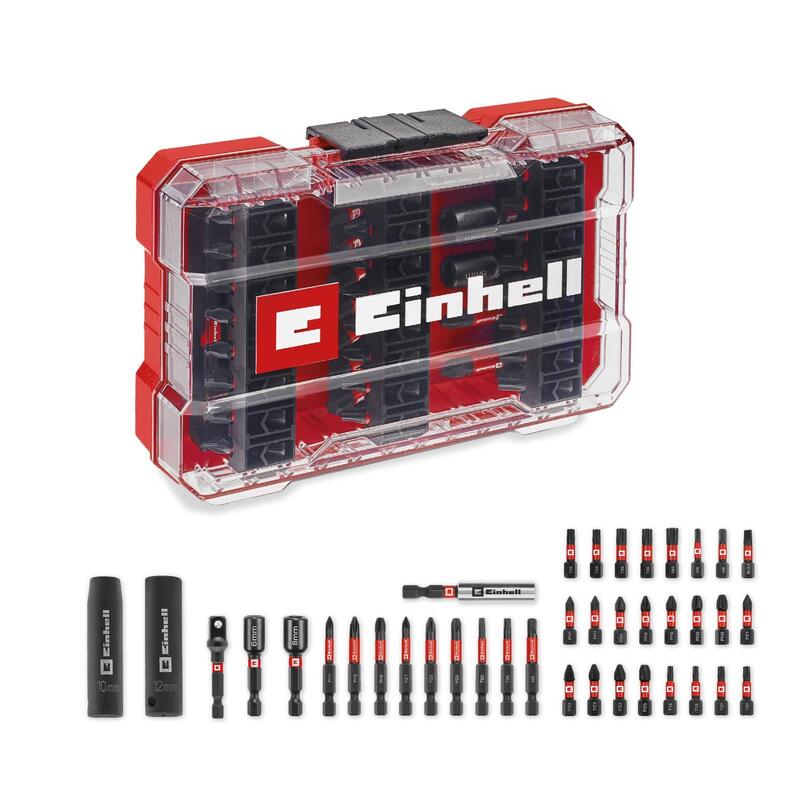 Einhell M-case - Set Of 39 Puntas Impacto And Glasses (25MM, 50MM, Keys Hexagonales, Adapter 60MM, Includes Bo