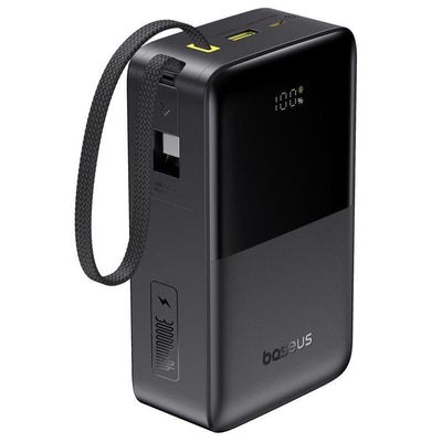 Enerfill FC51 Bipow 2 Pro Digital Display Power Bank With Built-in Cable 30000MAH 22.5W Cosmic Black — image 1