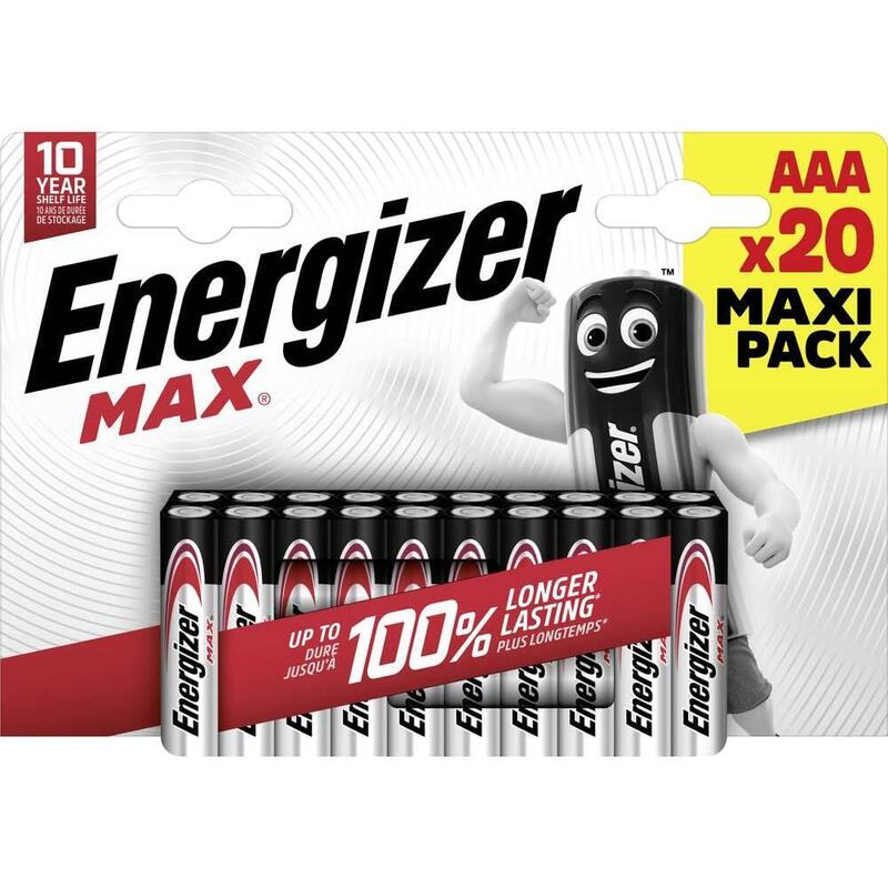 Energizer Battery Alkaline, Micro, Aaa, LR03, 1.5V