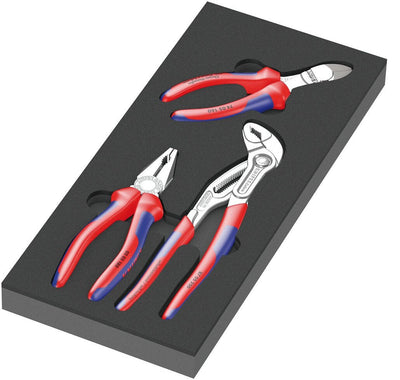 Wera 9780 Inserto Espuma Knipex Set Of Pliers 1, 3 Pieces Black/Grey Tray Espuma Carro Workshop — image 1