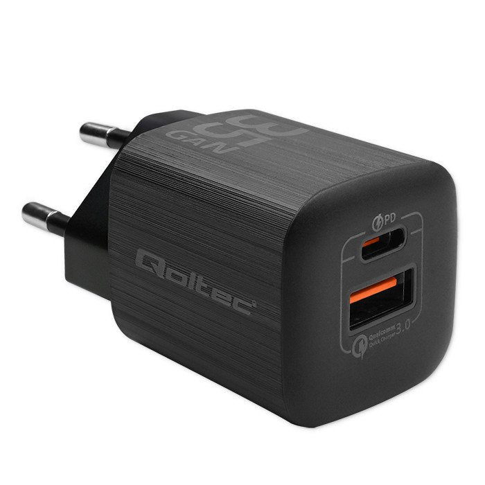 Qoltec 50764 Charger Dispositivo Mobile Phone Laptop Console Juegos Laptop Battery Laptop Smartphone, Watch Sm