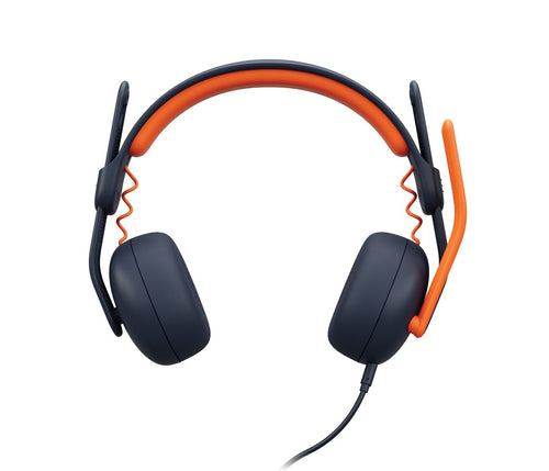 Logitech Headphones Zone Learn Alámbrico Diadema Educación Blue Orange — image 1