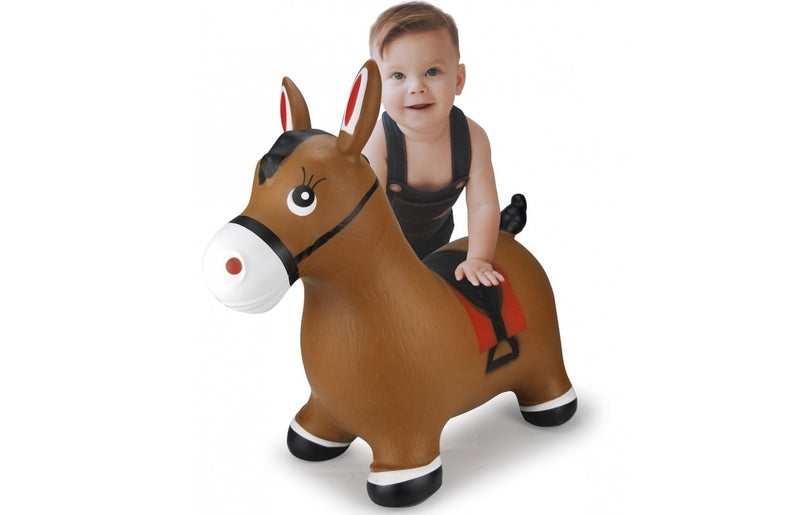 Jamara Caballo Saltarín Con Bomba Air Marrón