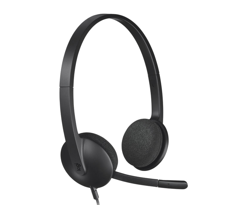 Logitech Headphones H340 With Microphone USB Black - 981-000475