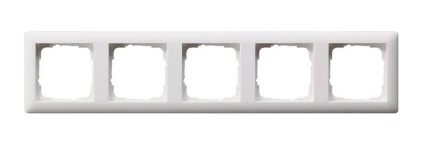 Gira - Standard 55 - Frame 5-VÍAS White Puro Satinado*