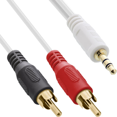 Inline Cable Audio 2X Rca Male a Stereo Male 3,5MM White / Gold 1,5M — image 1
