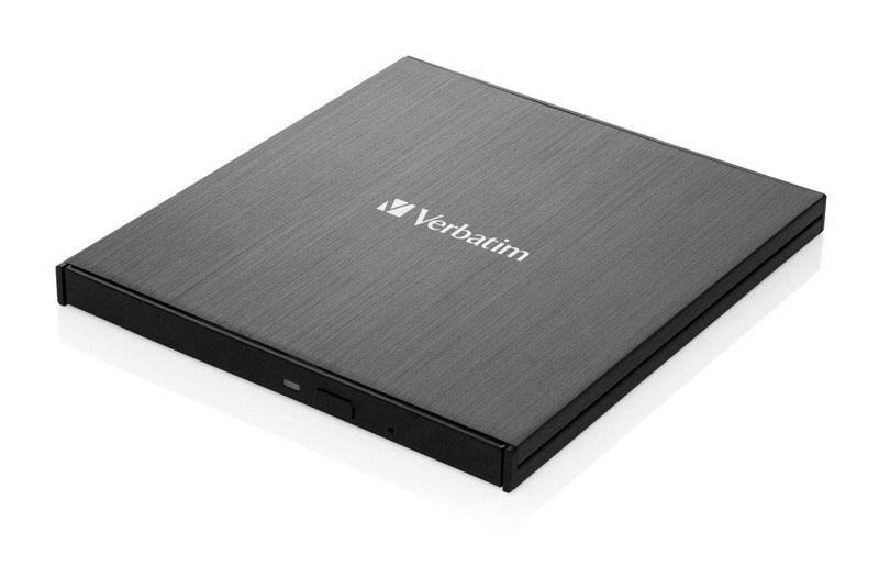 Verbatim External Writer Slimline Blu-ray UHD 4K 43888 Lectura 6X/Excritura 4X Compatible With Mdisc USB 3.1 G