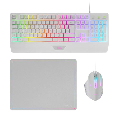 Mars Gaming MCP124 Combo Gaming 3EN1 - Keyboard H-mech RGB - Mouse RGB Switches Huano - Mouse Pad Nanotextil R — image 1