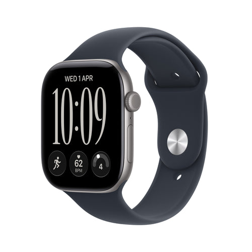 Apple Watch Series 12 (2026) Space Grey Aluminium 46MM 5G Navy Blue Sport Band S/M — image 1