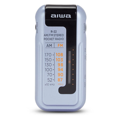 Aiwa Radio Formato Mini R-22SL Am/Fm Hyperbass Colour Silver — image 1