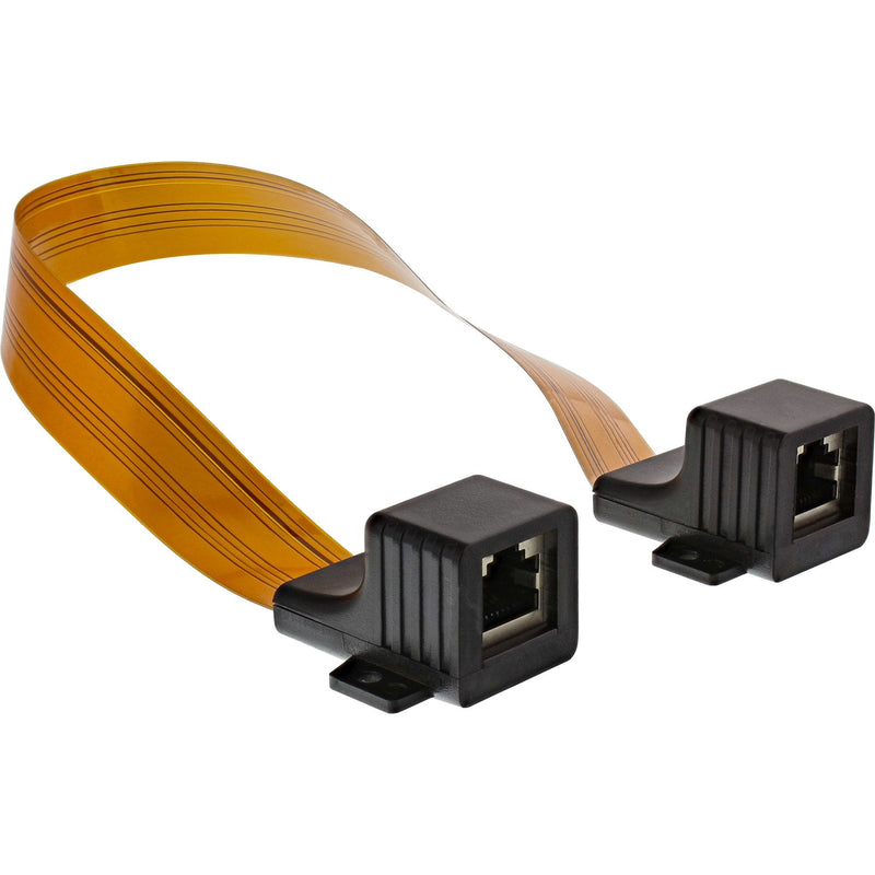 Inline Cable Slim RJ45 Windows/Doors 2x RJ45 H/F, 1:1, Without Blindaje, 0,3M