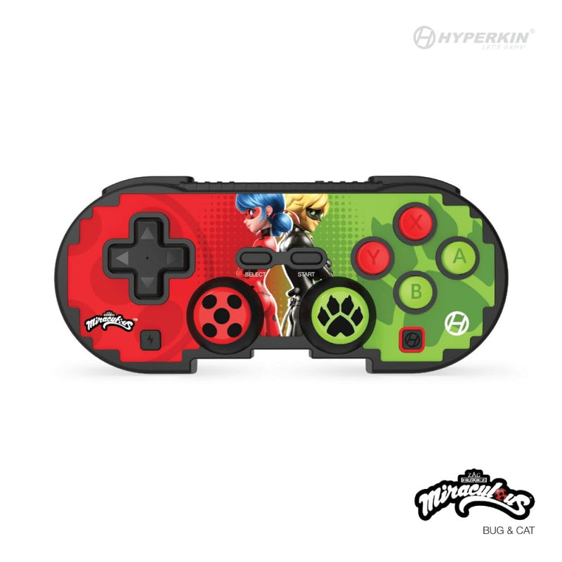 Hyperkin Pixel Art Green Red Bluetooth Gamepad Nintendo Switch, Nintendo Switch Lite, Nintendo Switch OLED