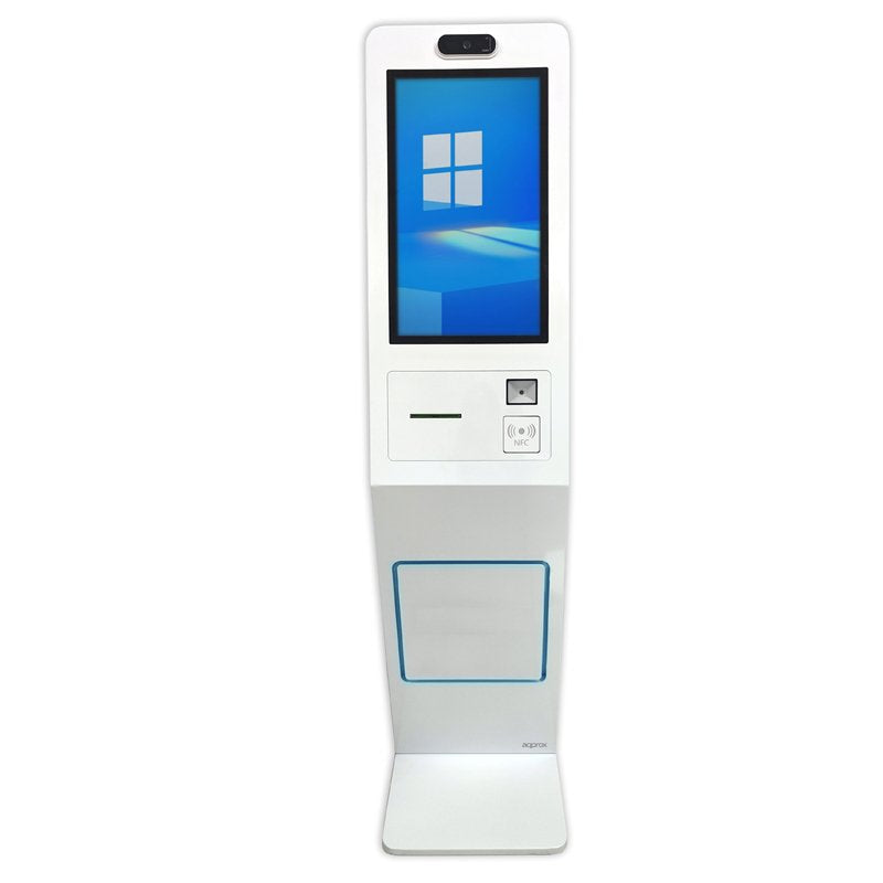 Approx Tpv Kiosko APPKIOSK01 21.5 FHD Touchscreen Intel Celeron J6412 8GB 128GB Webcam Printer Reader