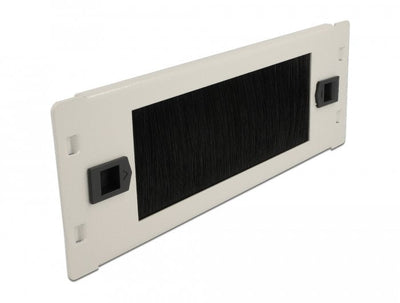 Delock 10 Gestión Cables Barra Escobilla Without Tools 2 U Grey — image 1