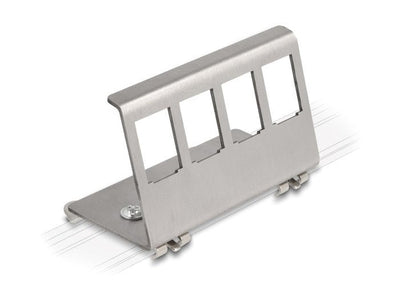 Delock 88140 Stand Metallic Keystone 4 Ports Riel Din — image 1