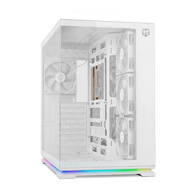 Nox PC Case ATX Semitorre Hummer Galaxy ARGB White — image 1