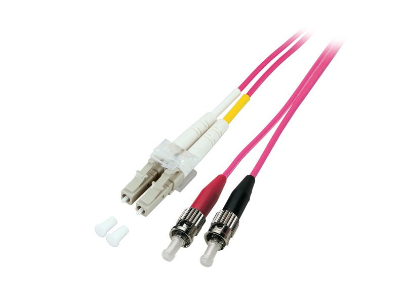 Good Connections Network Cable Lwl Duplex OM4 (multimode, 50 125) Lc St, Lszh, Austauschbare Polarität, 2M, ®