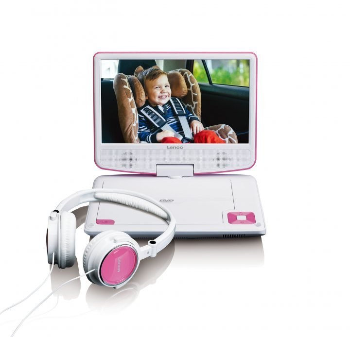 Lenco DVP-910 Reproductor Dvd Laptop Convertible 22,9CM (9) Black Pink