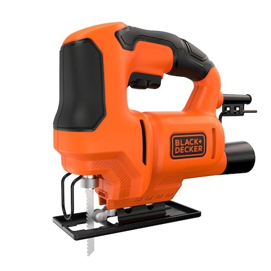 Sierra Calar Speed Variable Negro Decker BES603-QS 400W Y 18MM, Color Naranja Y Negro