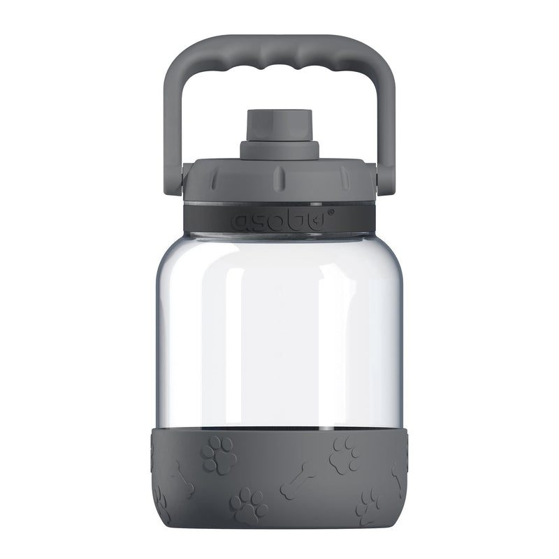 Asobu - The Barkley Dog Bowl - Bottle Tritán 1,5 Liter With Cuenco Perro Grey