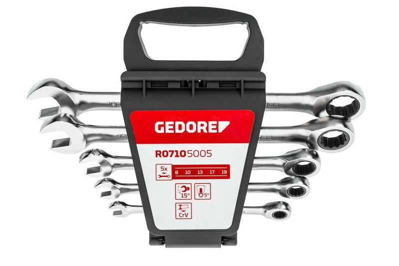 Gedore Kit Keys Carraca Ring Red 5 Pieces