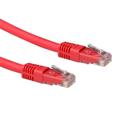 Red 10 Meter Lszh U UTP CAT.6A Patch Cable With RJ45 Connectors — image 1